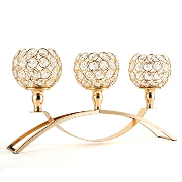 VINCIGANT Elegant Candle Holders for Christmas and Weddings, Gift Boxed Centerpieces