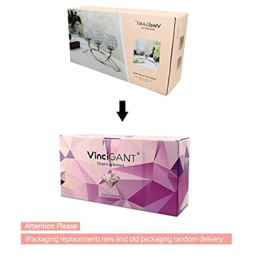 VINCIGANT Gold Candle Holders for Christmas Weddings