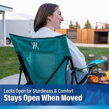 Kijaro Foldable Camping Chair Durable Portable Outdoor Comfort