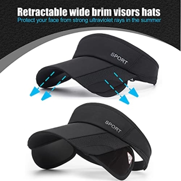 Adjustable 2 Pack Sun Visor Hats - Ultimate UV Protection