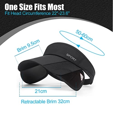 Adjustable 2 Pack Sun Visor Hats - Ultimate UV Protection