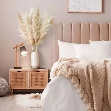 10pcs 40'' inch Pampas Grass for Floor Vase - Tall Pampas Grass Tall - Dried Pampas Grass Decor - Natural Beige Dried Pampas Grass Decor Tall - Pompas Floral Grass - Boho Decor - Dried Flower for Vase