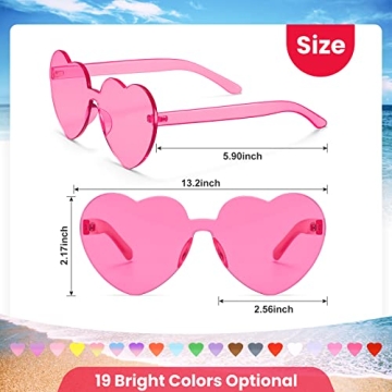 JASPIN Heart Shaped Sunglasses | Fun & Colorful Eyewear