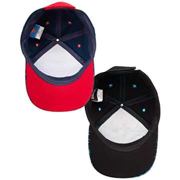 DC Comics Boys 3D Baseball Cap Pack: Batman & Superman