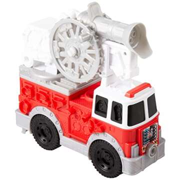 Play-Doh Wheels Fire Truck Toy Vehicle Set, 5 Cans, Preschool Toys for 3 Year Old Boys & Girls & Up,...