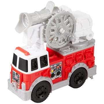 Play-Doh Wheels Fire Truck Toy Vehicle Set, 5 Cans, Preschool Toys for 3 Year Old Boys & Girls & Up, Imagination Toys