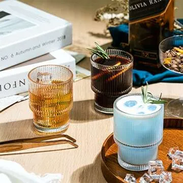 Combler Water Glasses Set - 8 Stylish Drinkware for All Occasions