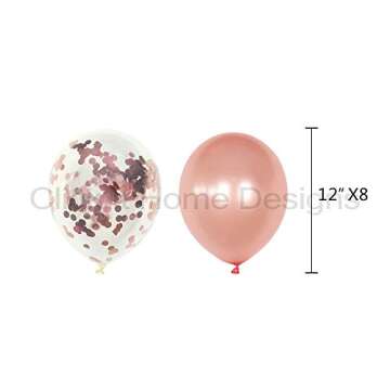 Rose Gold Party Decorations - 50 pc Elegant Supplies Set