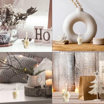 6sisc Unique Middle Finger Scented Candle for Home