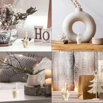 6sisc Unique Middle Finger Scented Candle for Home