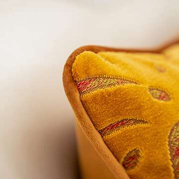 Alerfa Luxury Leaf Velvet Pillow Cover 12x20