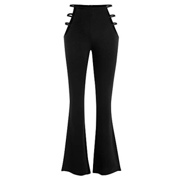 ZAFUL Women's High Waist Cut Out Flare Pants to Elevate Style