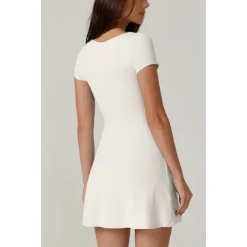 QINSEN Women's Athletic Dress Built-in Shorts Pockets