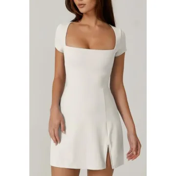 QINSEN Women's Athletic Dress Built-in Shorts Pockets