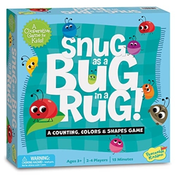 Peaceable Kingdom Snug as a Bug in a Rug Award Winning Cooperative Preschool Skills Builder Game for...