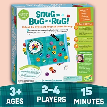 Peaceable Kingdom Snug as a Bug Game for Ages 3+