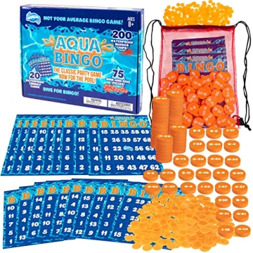 Aqua Pool Bingo Diving Game for Summer Fun & Parties