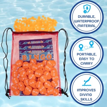 Aqua Pool Bingo Diving Game for Summer Fun & Parties