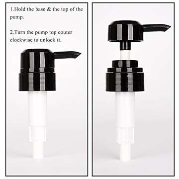 Onsogi Farmhouse Mouthwash Dispenser for Bathroom, 16 Oz White Glass Mason Jar Mouthwash Dispenser with Rust-Proof Pump & lid for Vintage Boho Modern Bathroom Decor - 1 Pack