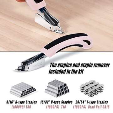 SHALL Heavy Duty 3-in-1 Staple Gun Kit with 3000 Staples