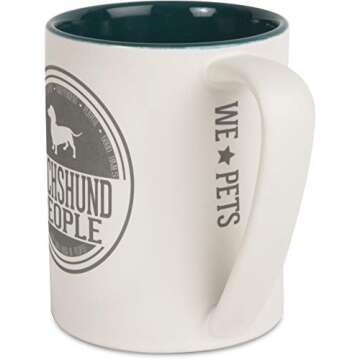 Pavilion Gift Company Dachshund People Mug - Charming Ceramic Coffee Cup for Dog Lovers