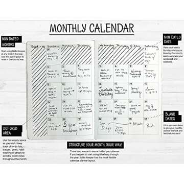 BK UNDATED Yearly Weekly/Monthly Planner 2025-26 Daily Planner Agenda & Personal Organizer to Increase Productivity, Academic Planner w/Sticker Set. A5 (5.8 x 8.3) - Brown Hardcover