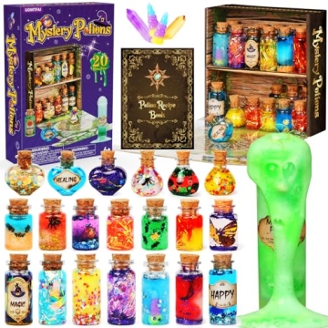 UOMTFAI Mystery Potion Craft Kit for Kids, Mix 20 Magic Wizard Potion, Creative Christmas Decoration...