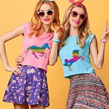 Glitter Heat Transfer Vinyl Rainbow 12" x 5' Roll for DIY Projects