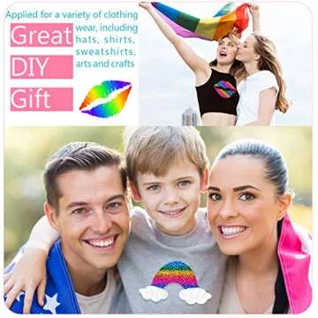 Glitter Heat Transfer Vinyl Rainbow 12" x 5' Roll for DIY Projects