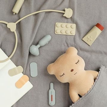 BLUE GINKGO Toddler Doctor Kit 10-Piece Silicone Playset