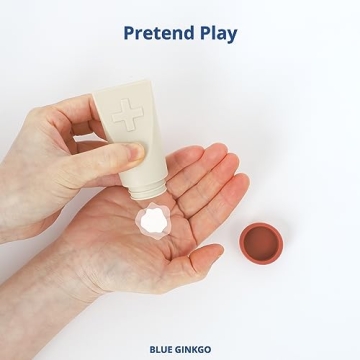 BLUE GINKGO Toddler Doctor Kit 10-Piece Silicone Playset