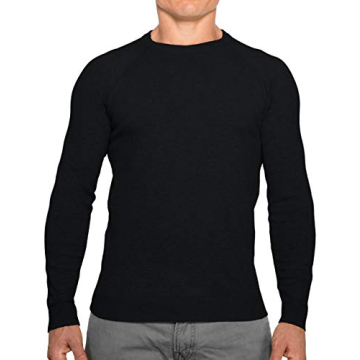 CC Perfect Slim Fit Crew Neck Sweaters for Men | Lightweight Breathable Mens Sweater | Soft Fitted P...