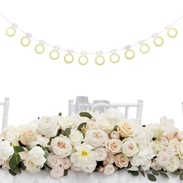 Stunning Bachelorette Party Banner with Diamond Rings