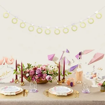 Stunning Bachelorette Party Banner with Diamond Rings