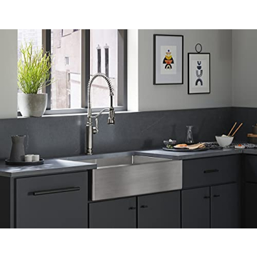 KOHLER Tournant Semi-Professional Kitchen Faucet - Vibrant Stainless