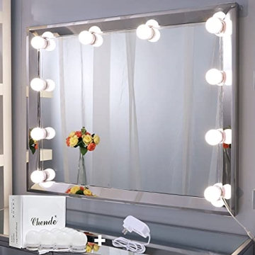 Chende LED Vanity Light Mirror with Dimmer for Makeup