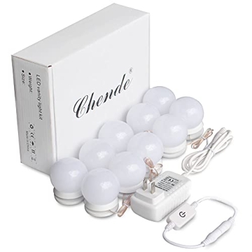 Chende LED Vanity Light Mirror with Dimmer for Makeup