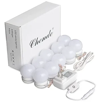 Chende LED Vanity Light Mirror with Dimmer for Makeup