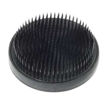 Kotobuki Round Kenzan Flower Arranging Frog, 3-1/8-Inch, Black