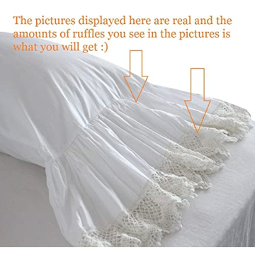 Vintage Farmhouse Crochet Pillowcases Set of 2