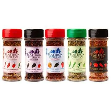 Flatiron Pepper Co, Dark and Smoky Premium Smoked Chile Flakes. Chipotle - Ancho - Habanero