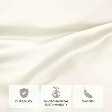 Superior Modal from Beechwood 300 Thread Bed Sheet Set, 1 Elastic Deep Pocket Fitted Sheet, 1 Flat Sheet, 2 Pillowcases, Soft Cool Sheets, Sateen Weave, Bedding Essentials, King, Ivory