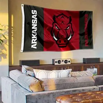Vibrant Arkansas Hogs College Flag - Perfect for Teams