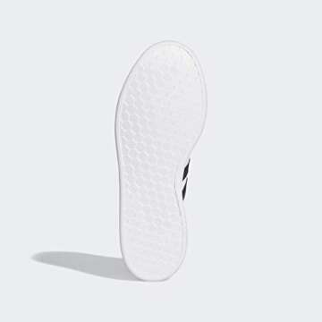 adidas Women's Grand Court Shoe, White/Black/White, 6.5