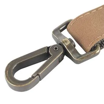 Carhartt Nylon Duck Dog Leash Black/Brushed Brass, Large