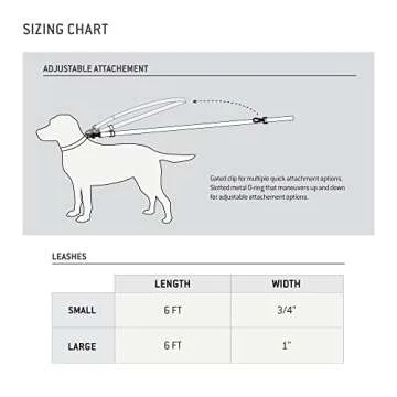 Carhartt Nylon Duck Dog Leash Black/Brushed Brass, Large