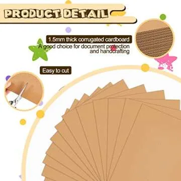 Henoyso 110 Pack Corrugated Cardboard Sheets Flat Cardboard Sheets Packaging Inserts Flat Square Inserts Squares Separators for Shipping Packing Mailing Crafts(Brown,11 x 8.5 Inch)