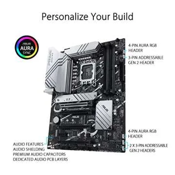 ASUS Z790-P ATX Motherboard with WiFi 6, PCIe 5.0, DDR5, 14+1 Power Stages, 3X M.2, Thunderbolt 4, 2.5Gb LAN