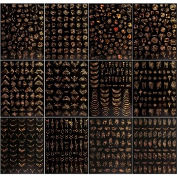 JMEOWIO Flower Nail Art Stickers for Easy Designs