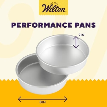 Wilton 8x8 Inch Round Cake Pans for Effortless Baking